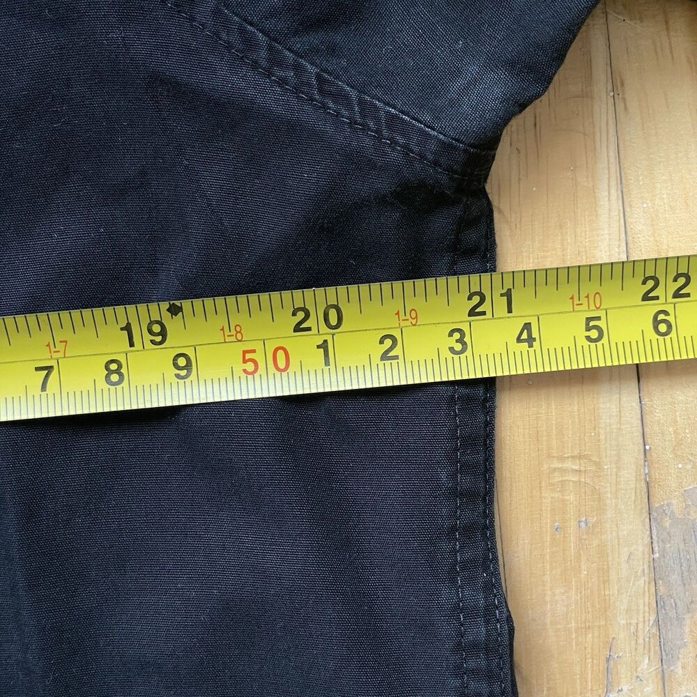 DRIES VAN NOTEN Button Down Shirt Men Size Small 46 Black Cotton Long Sleeve - Picture 9 of 10